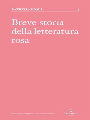 cover image of Breve storia della letteratura rosa
